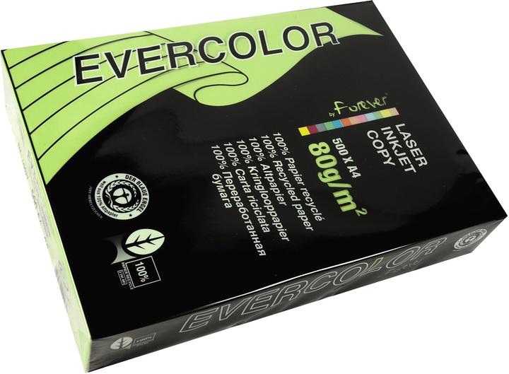 Actual product image Clairefontaine Recycled paper Evercolor lime green DIN A4 80 g/sqm 500 sheets (80 g/m², 500 x, A4)