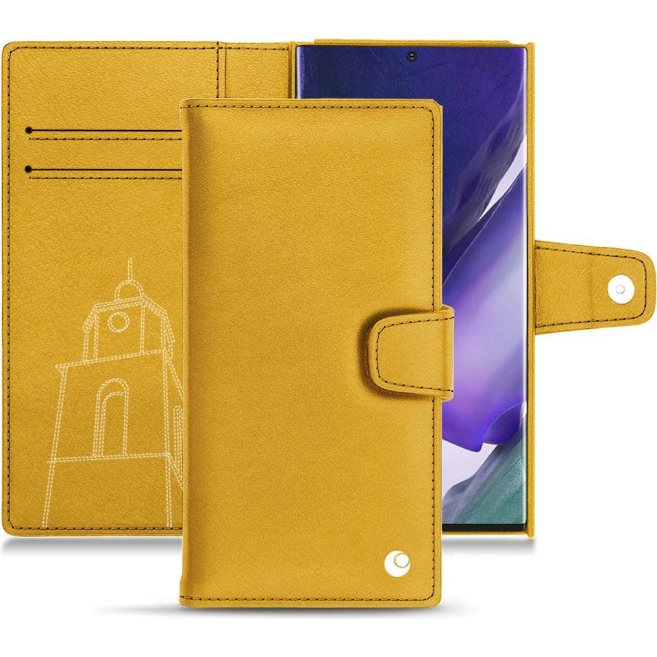 Noreve Lederschutzhülle Wallet (Samsung Galaxy Note 20 Ultra), Smartphone Hülle, Orange