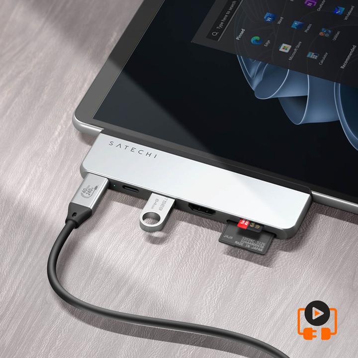 Actual product image Satechi Dual USB-C Hub (USB-C, 6 ports)