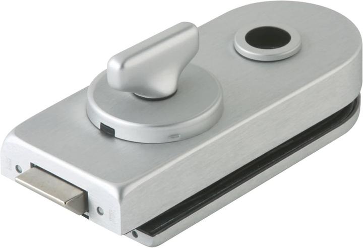 Productafbeelding Dormakaba DORMA glazen deurslot Studio Rondo deurslot WC/badkamer, 10.206 zilver geanodiseerd