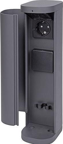 Diebold VOLO Steckdosenturm mit Blende,IP44,Aluminium