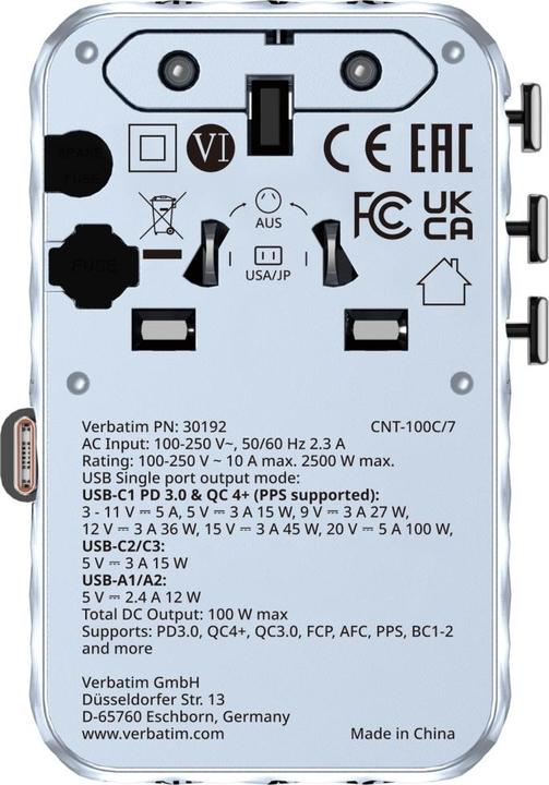 Produktbild Verbatim Charge n Travel 100W
