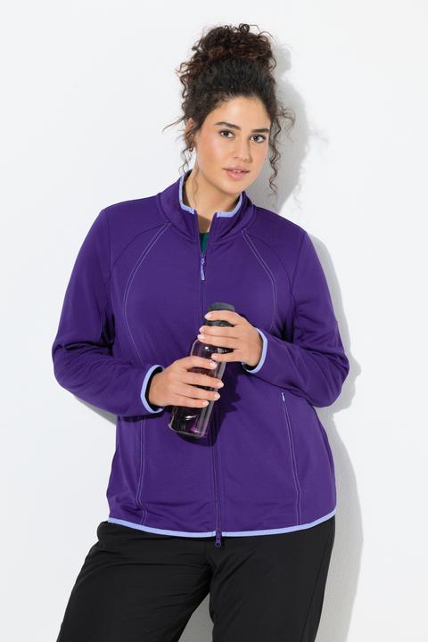 Produktbild Ulla Popken Funktions-Sweatjacke, Stehkragen, Langarm, recycelt (46, 48)
