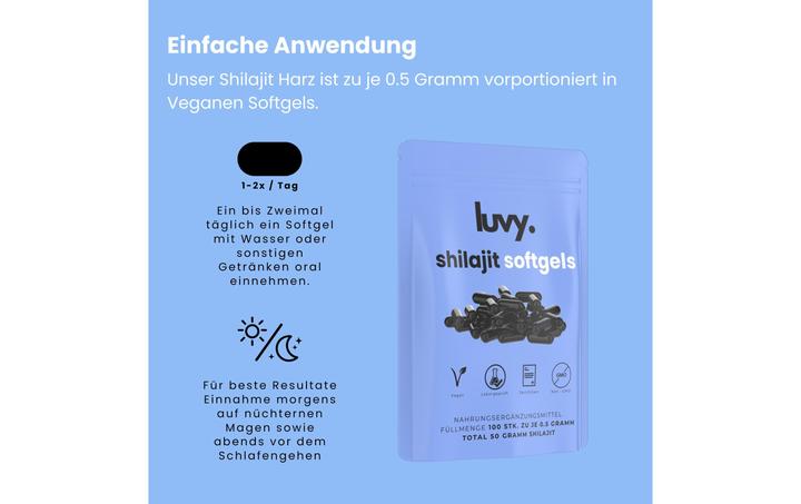 Actual product image Luvy Shilajit (100 Piece, Capsules, 50 g)