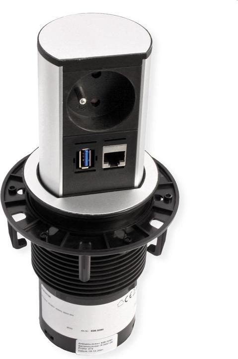 Produktbild Bachmann ELEVATOR 1xUTE 1xUSB 928.00901xCAT6A 0.5m GST18 Aluprofil (1 x, CEE 7/5, CEE 7/3, 0.50 m)