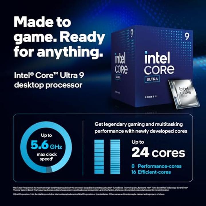 Produktbild Intel Core Ultra 9 285 (LGA 1851, 2.50 GHz, 24 -Core)