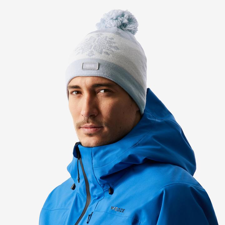 Produktbild Wedze Skimütze Erwachsene - Jacquard grau