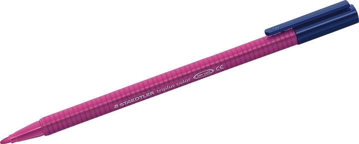 Actual product image Staedtler triplus colour 323 triangular fibre-tip pen, single product, red-purple (1x)