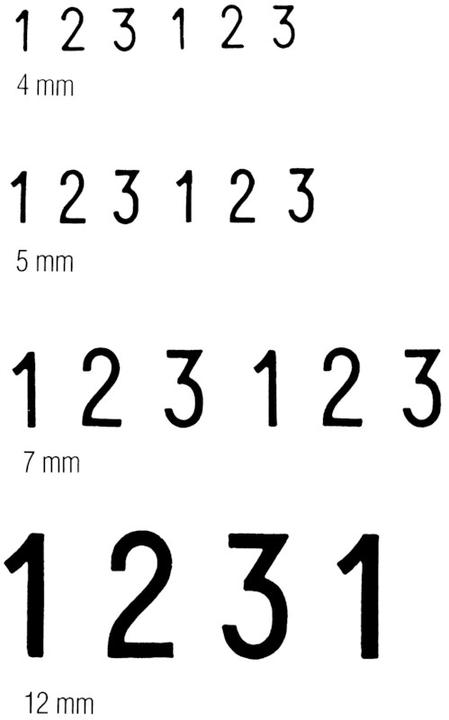 Produktbild Trodat Ziffernstempel