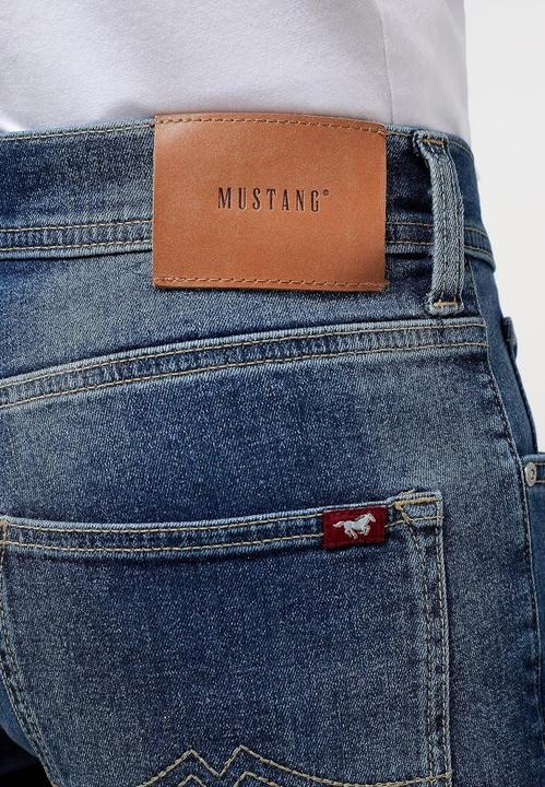 Actual product image Mustang Mid Rise Orlando Jeans Slim Fit Medium Blue Used (W30/L34)