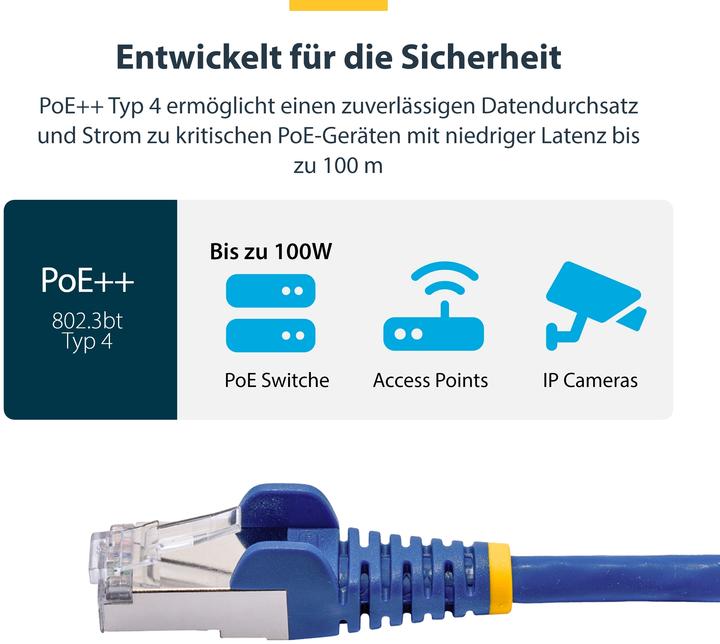 Actual product image StarTech Network cable (S/FTP, CAT8.1, 1 m)