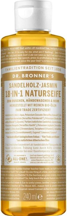 Dr. Bronner's Sandalwood Jasmine (Liquid soap, 240 ml)