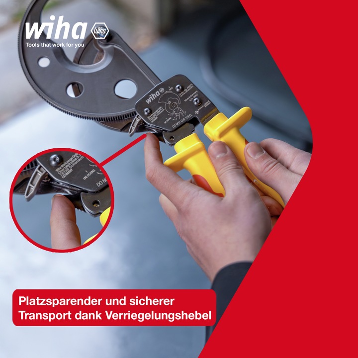 Immagine prodotto Wiha Tagliacavi elettrico fino a 500 mm² con principio a cricchetto (500 mm)