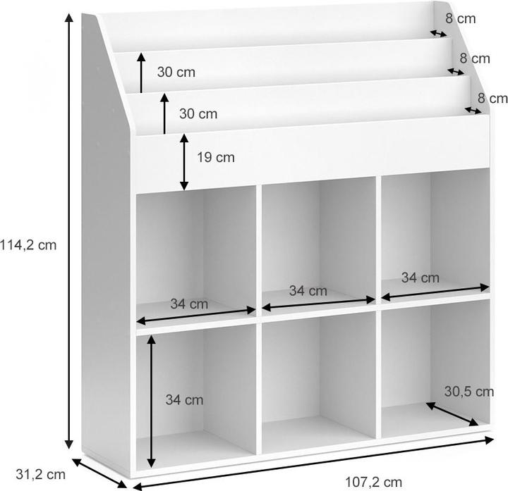 Produktbild Vicco Luigi (107.20 x 31.20 x 114.20 cm)