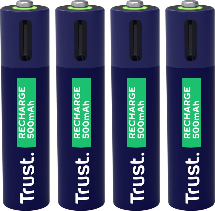 Trust Batterie Ricaricabili USB-C 4p (4 pz., AAA, 500 mAh)