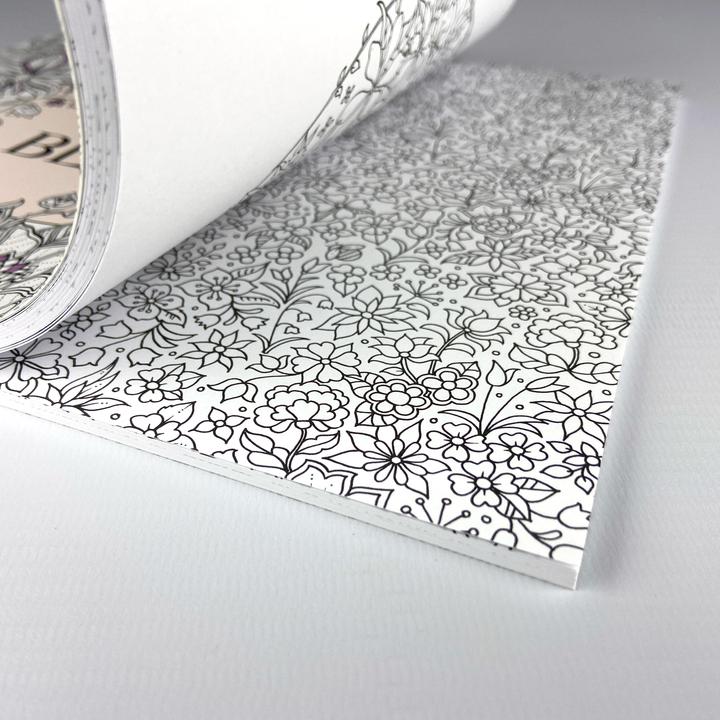 Actual product image A paradise full of flowers: colouring book for adults
