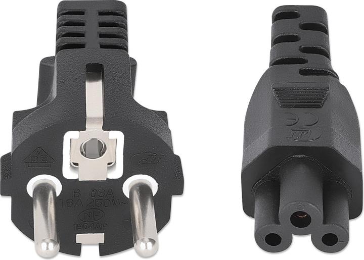 Image du produit Manhattan Stromkabel C5 auf Schutzkonktakt EU CEE 7/7, 3 m (3 m)