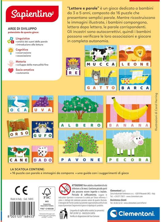 Produktbild Clementoni Lettere e Parole (Deutsch)