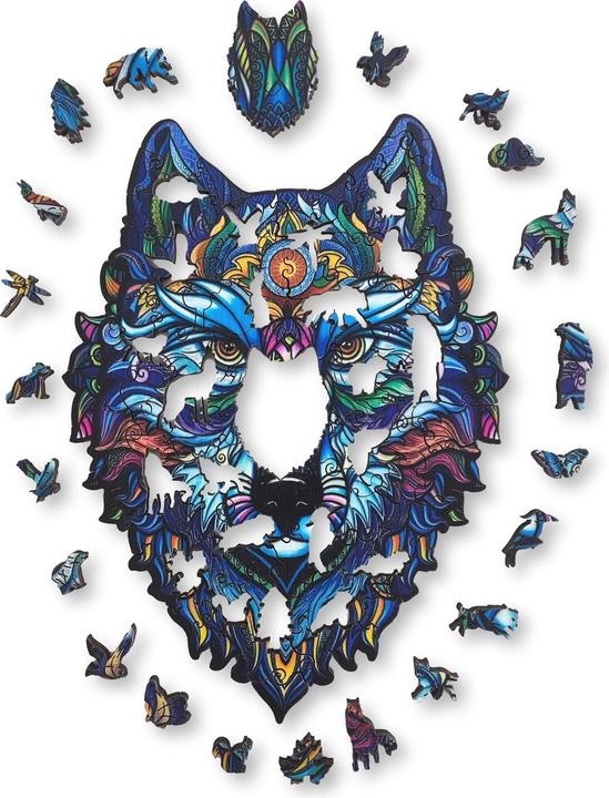 Actual product image Aniwood Puzzle Motif Wolf (S) (100 pieces)