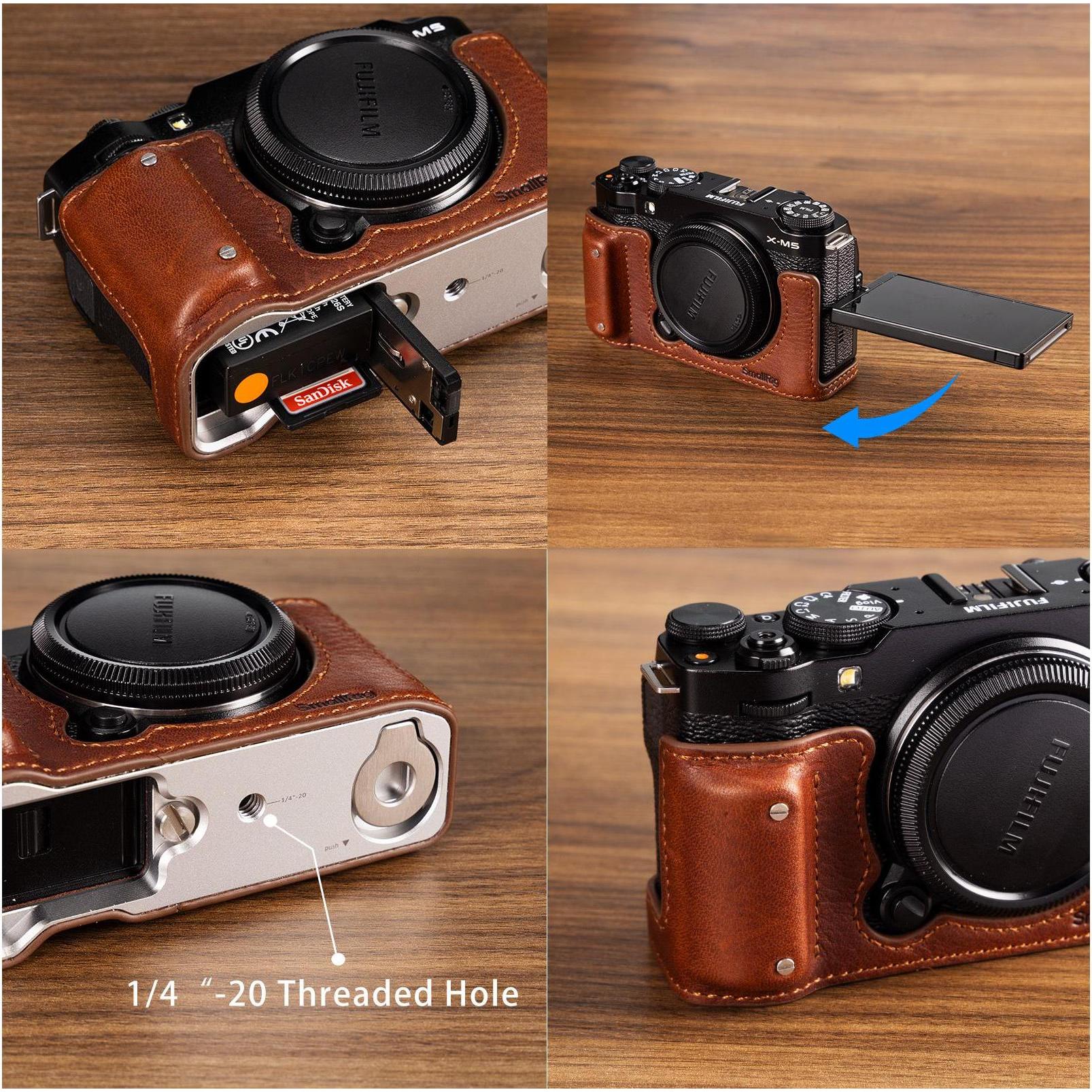 Thumbnail - SmallRig 4880 Camera Leather Half Case Kit (Kamera Bereitschaftstasche), Kameratasche, Braun