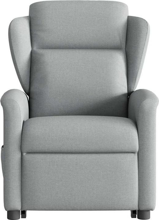 Actual product image VidaXL Massage chair with stand-up aid Light grey fabric