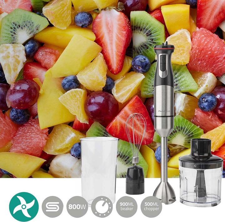 Actual product image Nedis Hand blender | 800 W | Speed setting: variable speed control | Lift screw