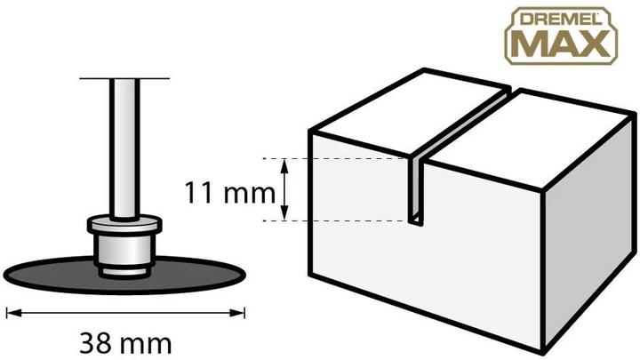Immagine prodotto Dremel Disco diamantato EZ Speed Clic MAX Ø 38,0 mm (1 pezzo)