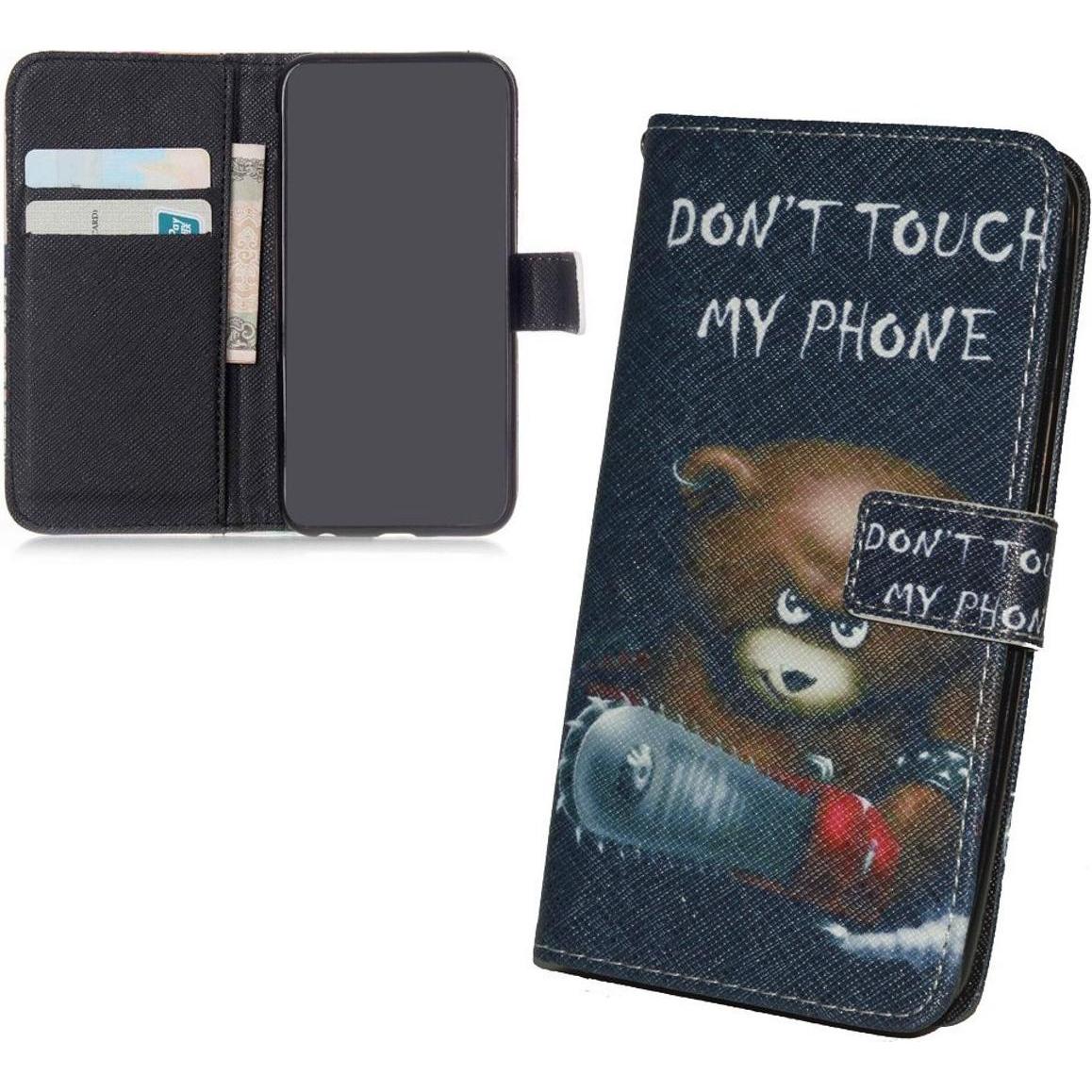 König Design Schutz Hülle für Apple iPhone 6 / 6s Plus Bär Dont Touch Cover + 1 Panzer Schutz Glas (Apple iPhone 6), Sma...