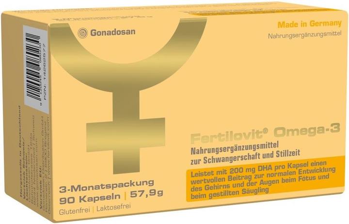 Actual product image Fertilovit Omega-3 Caps (90 Piece, Capsules)