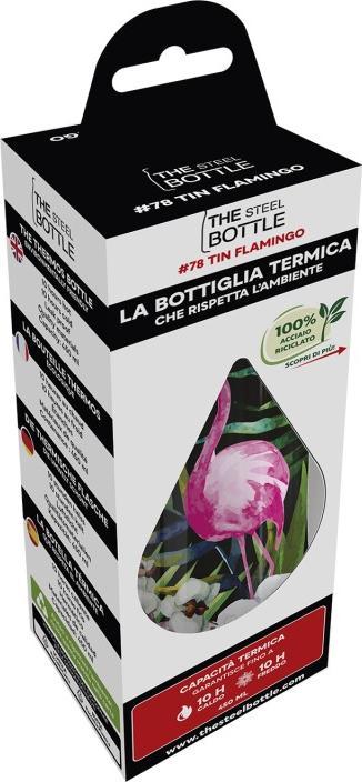 Actual product image The Steel Bottle " – Thermoflasche #78 Tin Flamingo"