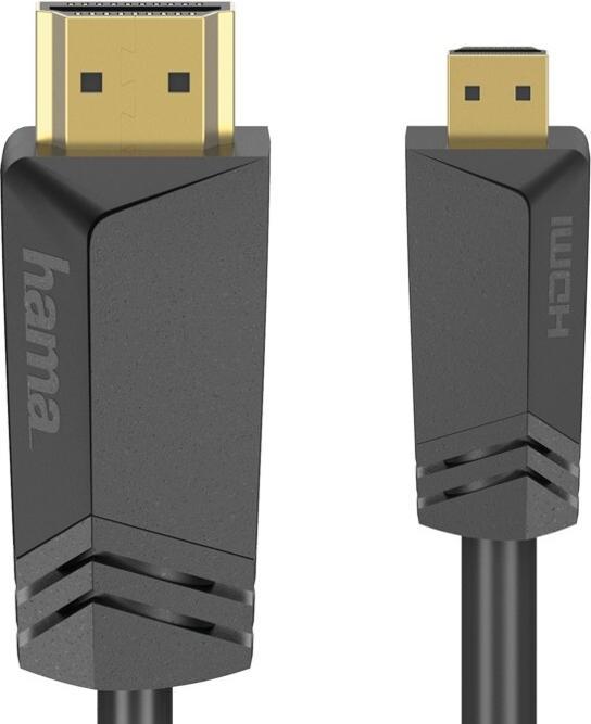 Produktbild Hama HDMI (Typ A) — micro HDMI (Typ D) (1.50 m, HDMI, 2.0b)
