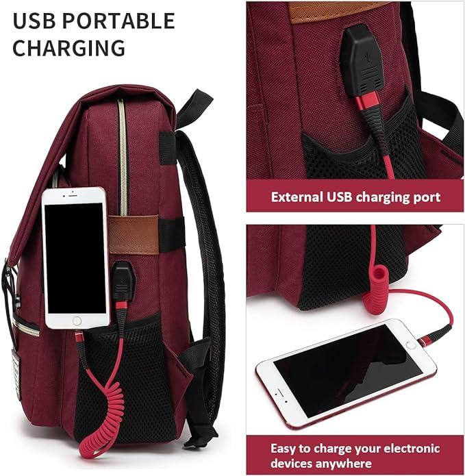 Produktbild Only-Bags.Store Student Rucksack, Reise-Rucksack, Outdoor Casual Bag für Männer und Frauen, Computer-Tasche