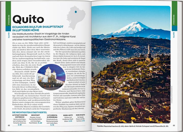 Actual product image Reiseführer Ecuador & Galápagosinseln (German, Brian Kluepfel, Isabel Albiston, Jade Bremner, MaSovaida Morgan, Wendy Yanagihara, 2024)