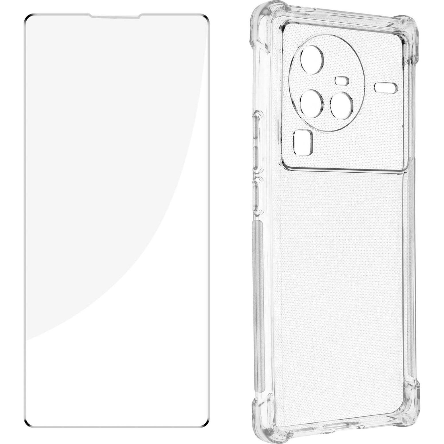 Thumbnail - Avizar Premium Schutz-Set: Hülle + Folie Series (Vivo X80 Pro), Smartphone Hülle, Transparent