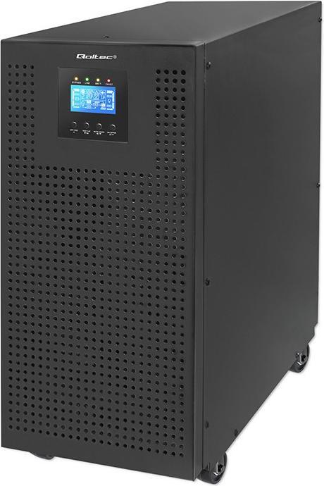 Qoltec USV 3-phasig mit SNMP-Karte 20kVA 20kW LCD EPO (20000 VA, 20000 W)