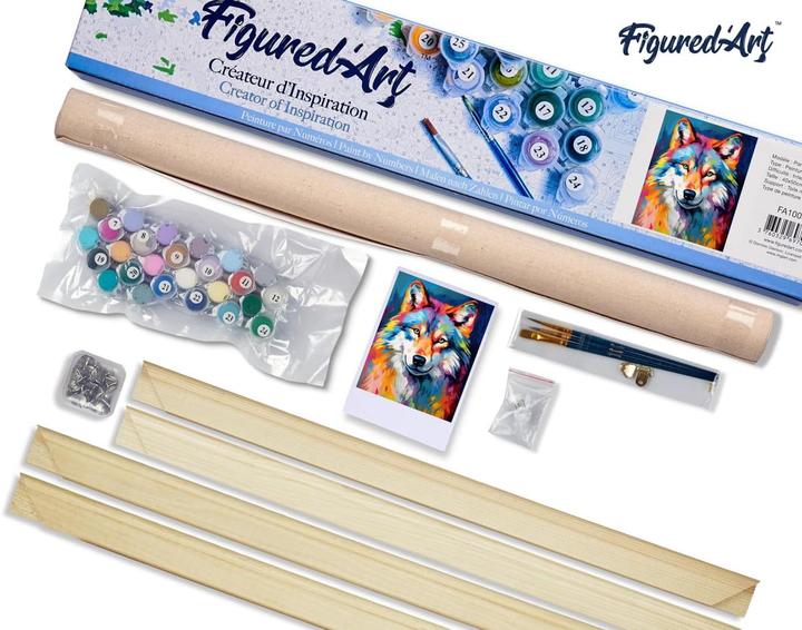 Produktbild Figured'Art Malen nach Zahlen Set Wolf