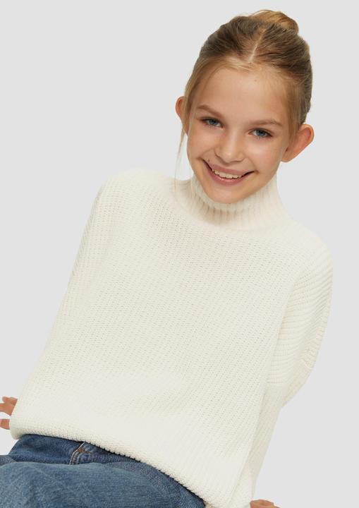 Produktbild S.Oliver Strickpullover Strickpullover mit Stehkragen (S)