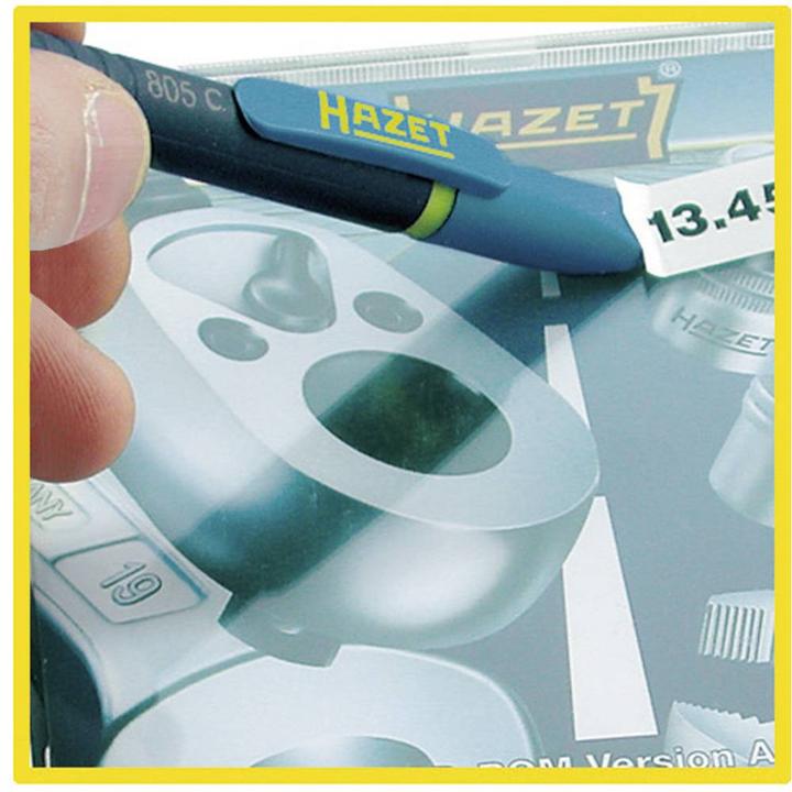 Produktbild HAZET Clip-Schraubendreher 805C-25 ∙ Schlitz Profil ∙ 0.4 x 2.5 mm (Schlitz)