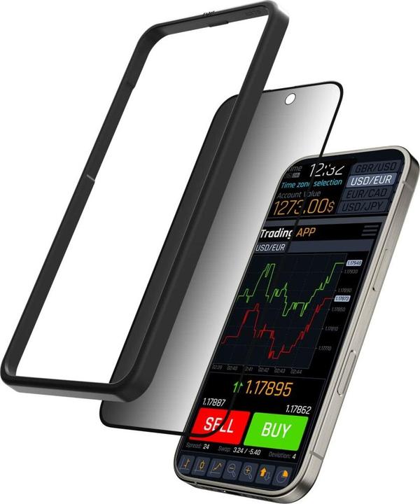 Produktbild MagEasy Vetro Privacy Panzerglas (1 Stk., Apple iPhone 16 Pro)