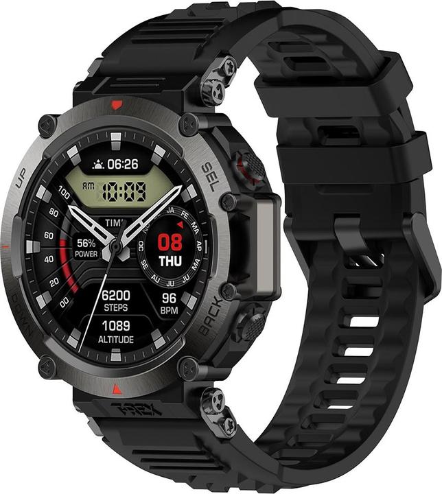 Produktbild Techsuit - Watchband (W067) - Amazfit T-Rex Ultra - Black (Silicone, TPU)