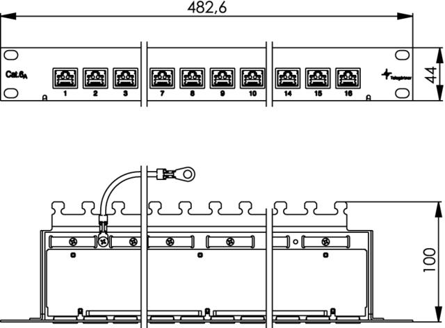 Immagine prodotto Telegärtner Cat 6+ Patch Panel MPP16 J02022A0060