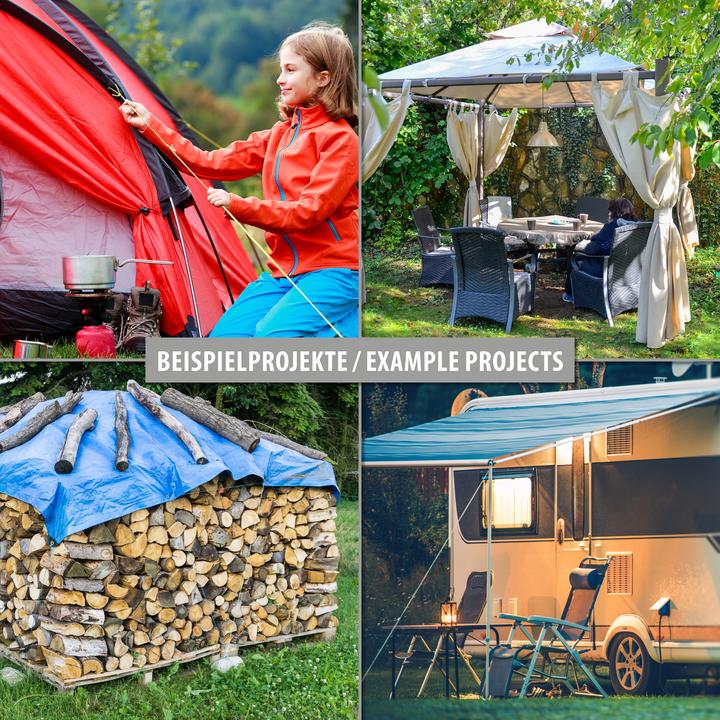 Immagine prodotto Tox L-Boxx Mini Camping kit de tension (19 pcs) Vis de tente 8x220 mm + Corde de tension Ø 4mm / 4m (19 Viti per pezzo)