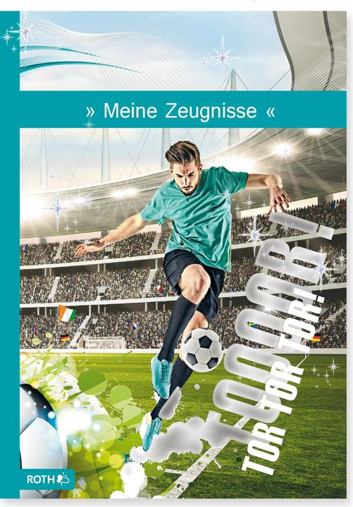 Actual product image Roth Report card folder with design and effect foil, A4, foil, 10 inserts, football star (A4, 10 x)