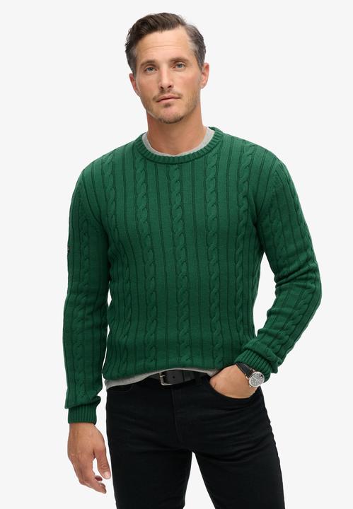 Actual product image Superdry Cotton Classic Cable Knit Crew (L)