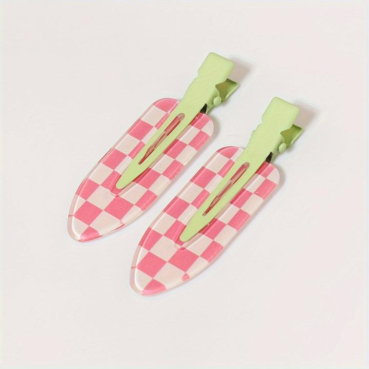 Actual product image Activity Board 2pcs Assorted Cute Hair Clips, Non-Slip Hair Barrettes, Side Bangs Duckbill Clips, Trendy Hair (2 pcs.)