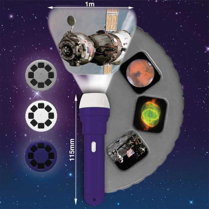 Immagine prodotto Brainstorm Torcia e proiettore - Spazio (11 cm)