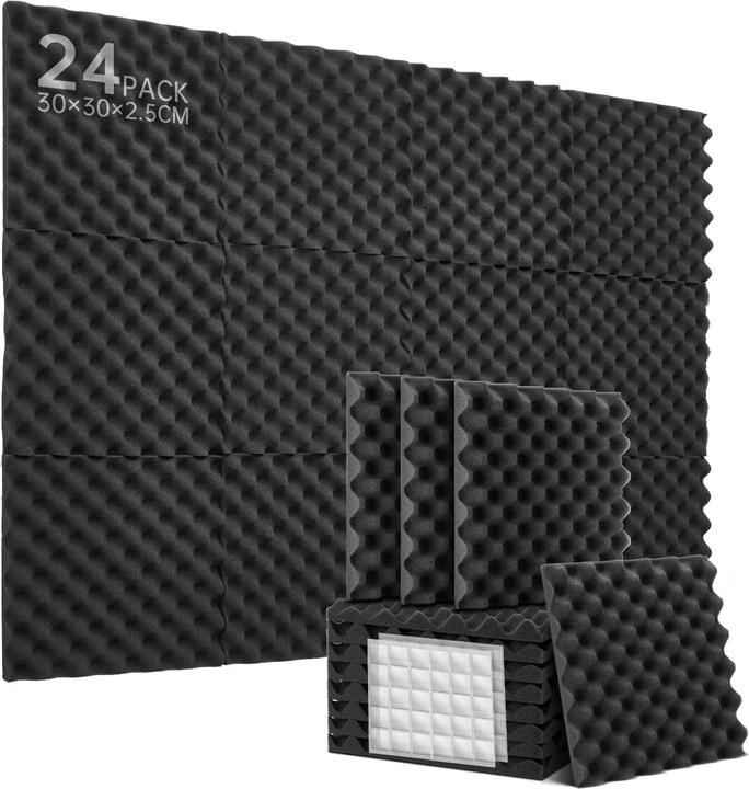 Soundsbay Akustikschaumstoff Schalldämmung-Set (24 Stk.)