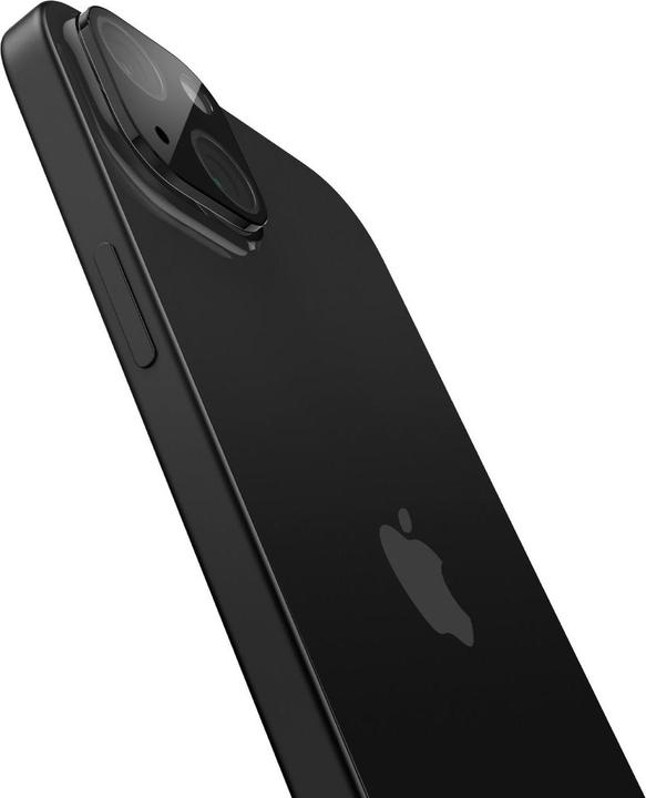 Immagine prodotto Spigen Confezione da 2 Glass tR Optik, nero - iPhone 15/15 Plus (1 pz., Apple iPhone 15)