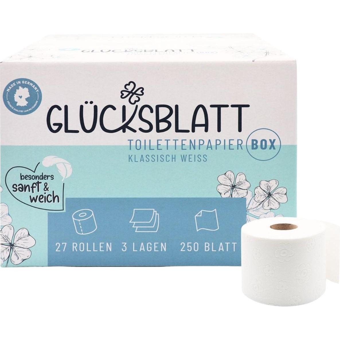 Glücksblatt, Toilettenpapier, Klassisch XXL (250 x)