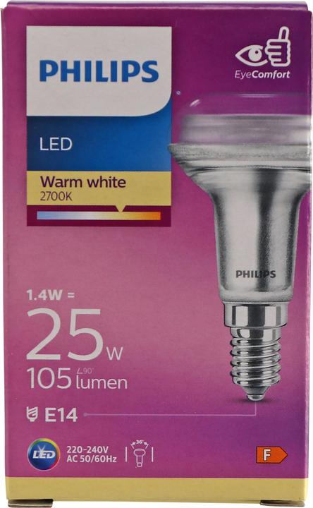 Actual product image Philips LED R50 (E14, 105 lm, 1 x)